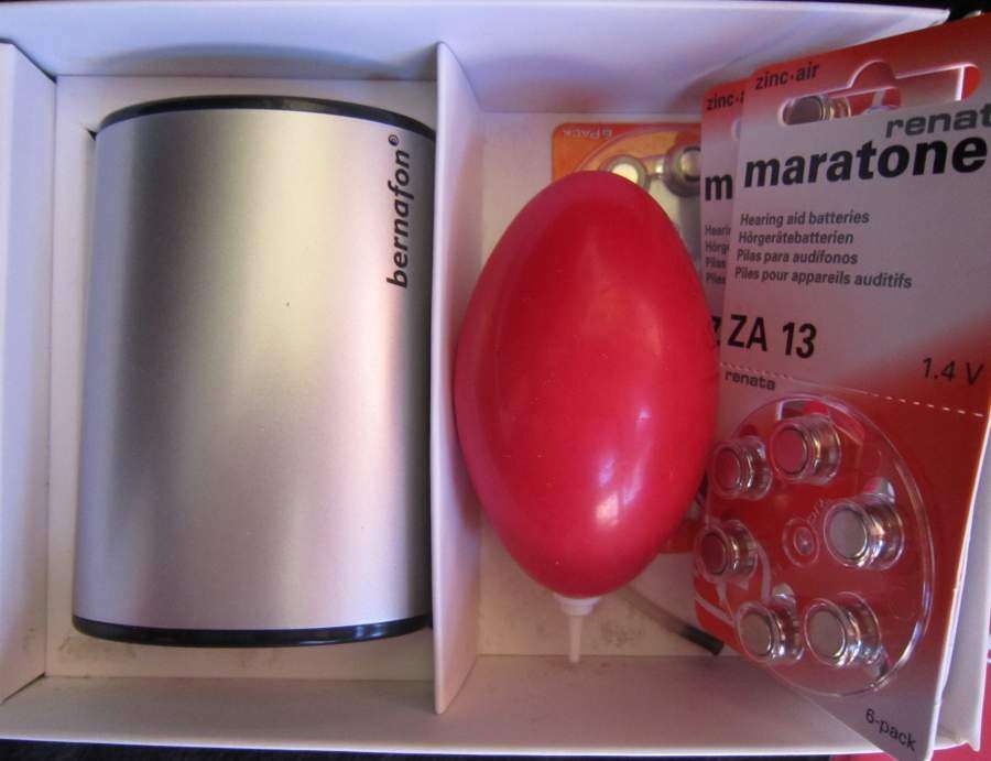 Aparelho Auditivo Bernafom com caixa