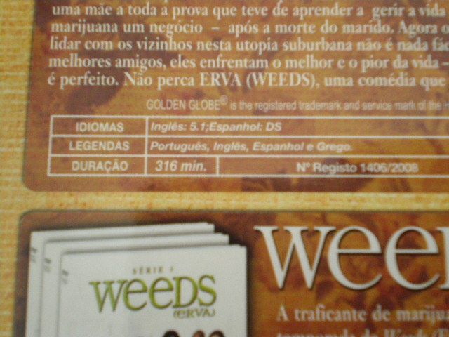 Weeds / Erva - série 1 até série 3