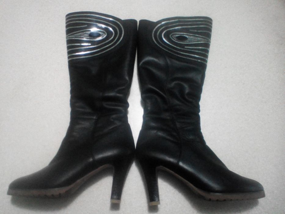 Зимние Кожаные Сапожки 39р