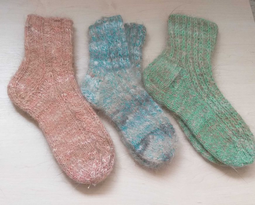 Носки,рукавички из собачьей шерсти