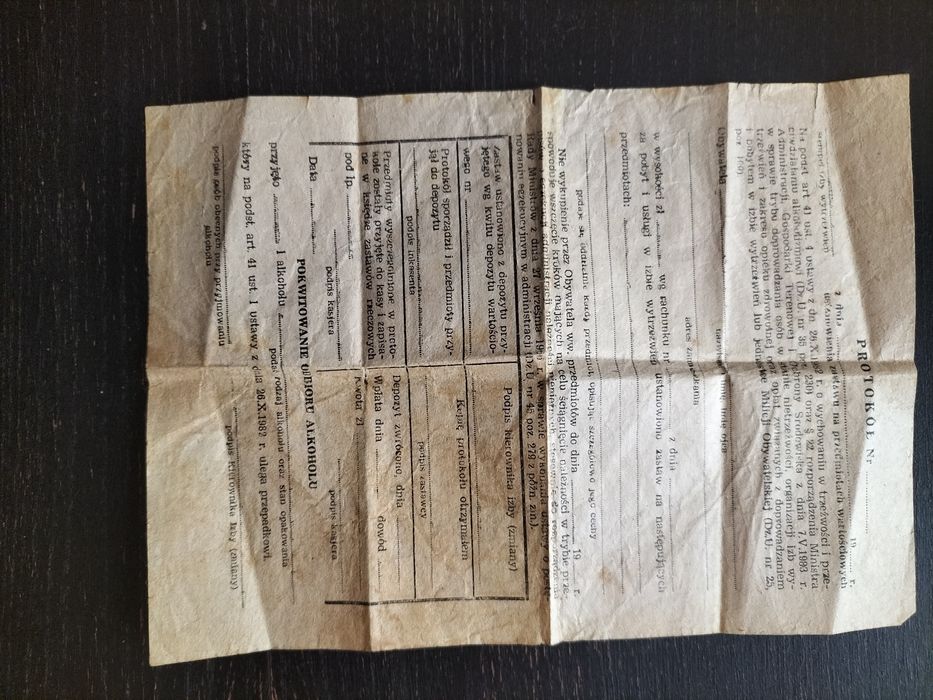 Stare dokumenty zaświadczenia z PRL