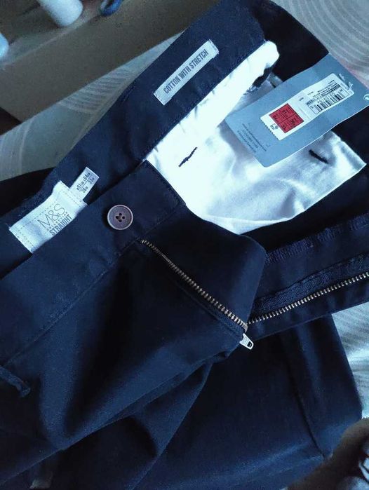 Джинсы (chino Marks&Spencer United Kingdom w36 stretch navy.