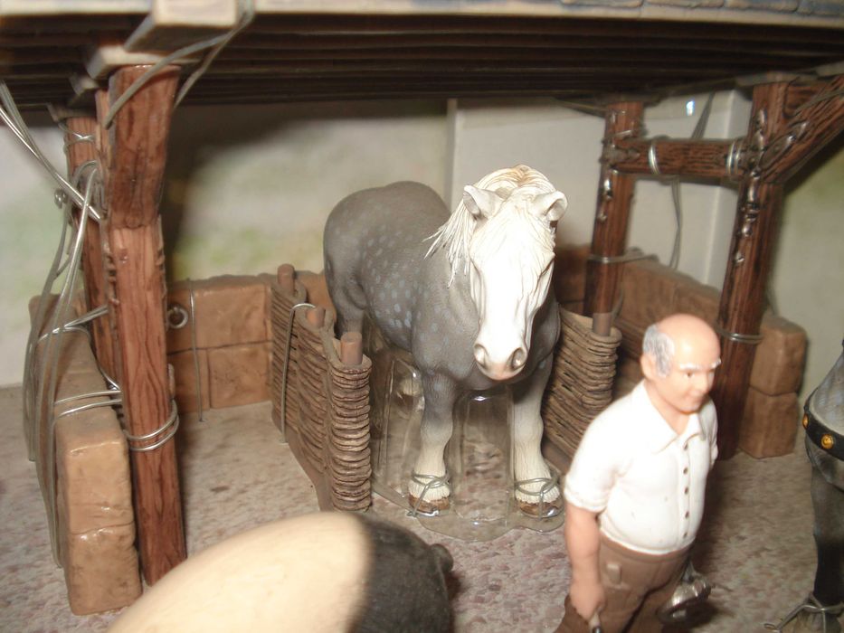 Antigo caixa Schleich animais da quinta