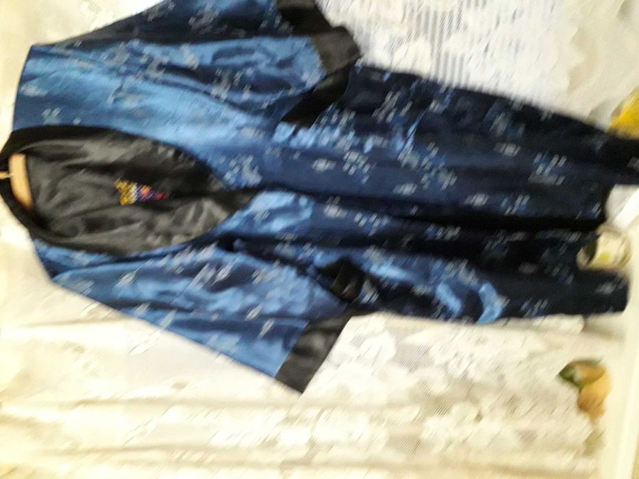 домашний халат х\б, натур. шелк