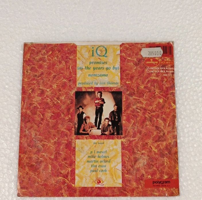 IQ Promises ( as the years go by ) 1987 PT Disco VINIL Single 7" 45