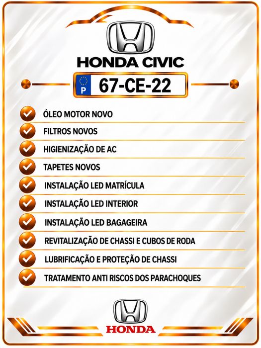Honda Civic 1.6 • Apenas 96 mil km c/ Histórico • 02 Donos • Todo Original • Revisado c/ Fatura • Gasolina • 110 Cavalos