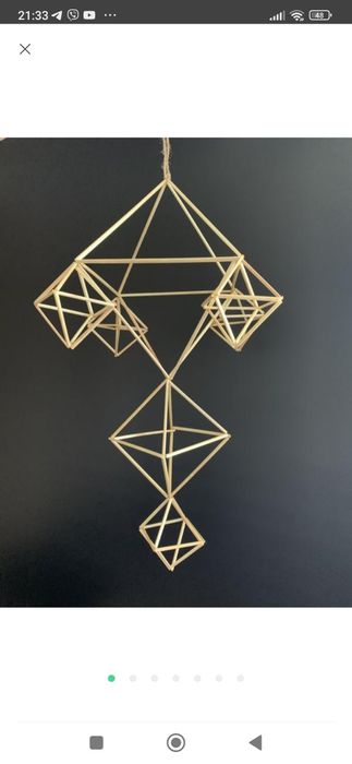 Солом'яний різдвяний павук набір соломки зроби сам