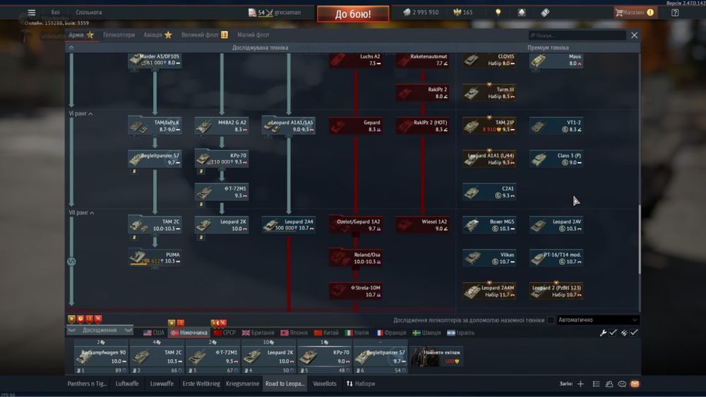 Продаж аккаунтів War Thunder