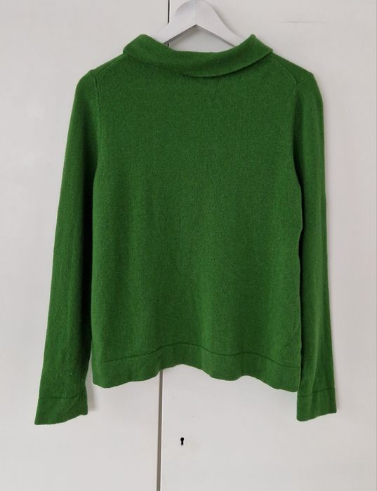 Kaszmirowy wełniany merino sweter sweterek golf