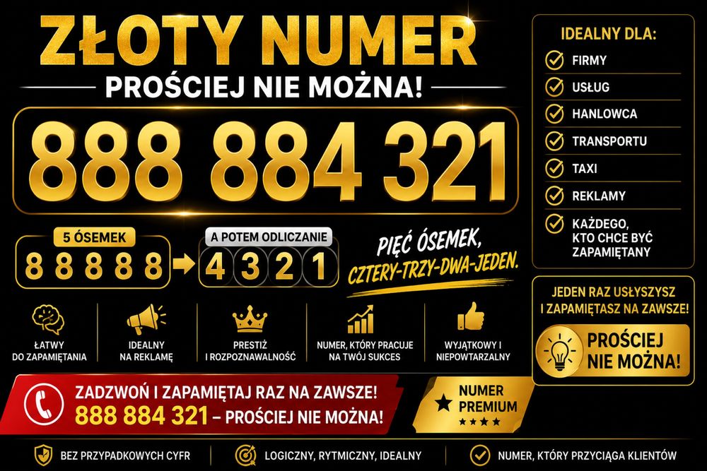 ZŁOTY NUMER 888884321
