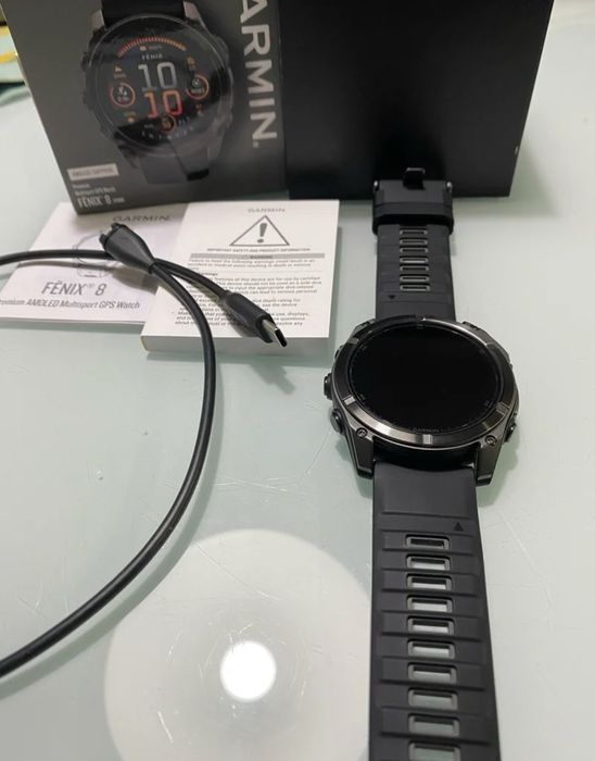 Garmin Fênix 8 51mm Titanium Safira