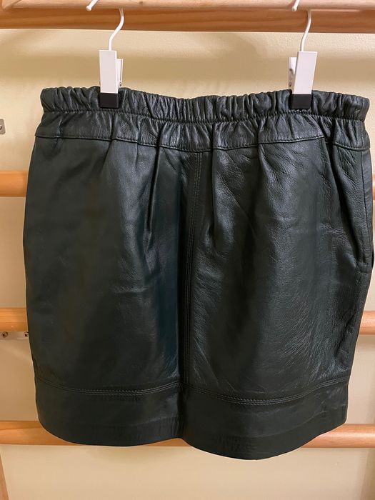 Minissaia Mini-saia mini saia em pele verde La Redoute tamanho M