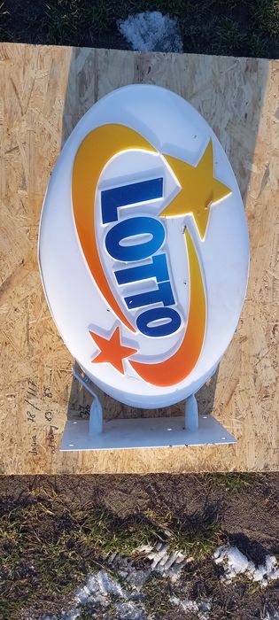 Szyld/kaseton reklamowy lotto dla kolekcjonera