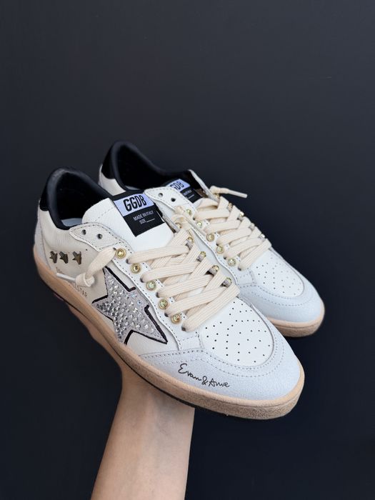Жіночі кеди Golden Goose Deluxe Brand GGDB — натуральна шкіра, топ якість. В наявності