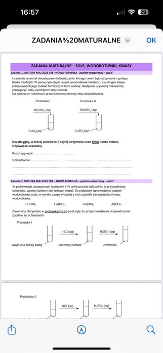 Korepetycje z chemii stacjonarnie / online