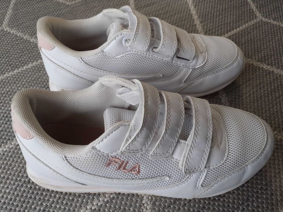 buty Fila rozmiar 35 Orbit M Velcro White-Peach Whip