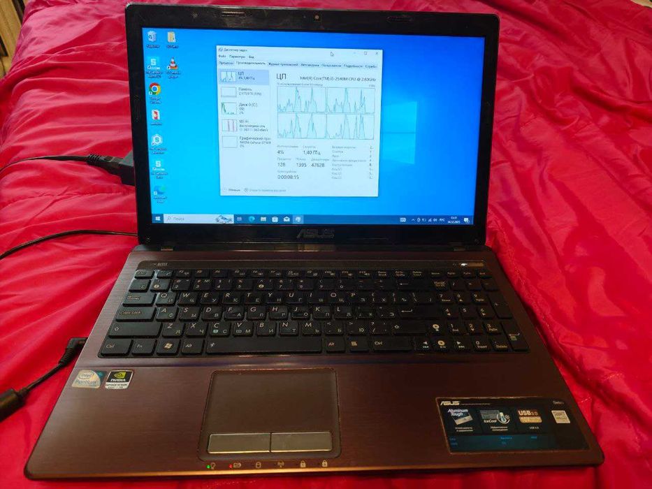 Ноутбук Аsus k53sv, топова конфігураціія, I5-2540m, 16гб ОЗУ, 256 SSD