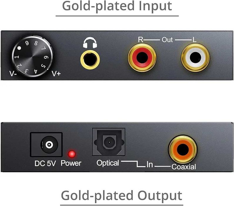 Ekstraktor Konwerter Dźwięku Audio Telewizor Komputer Dekodera Konsoli