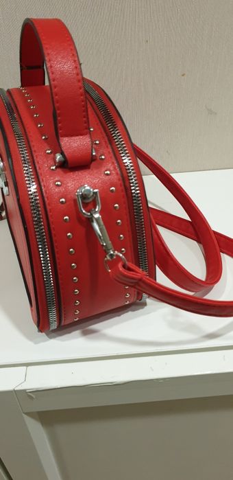 Сумка женская красная