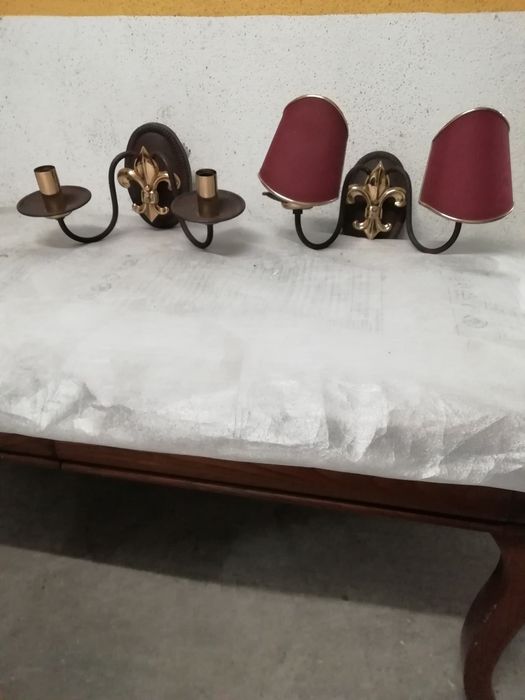 Candeeiro, apliques.