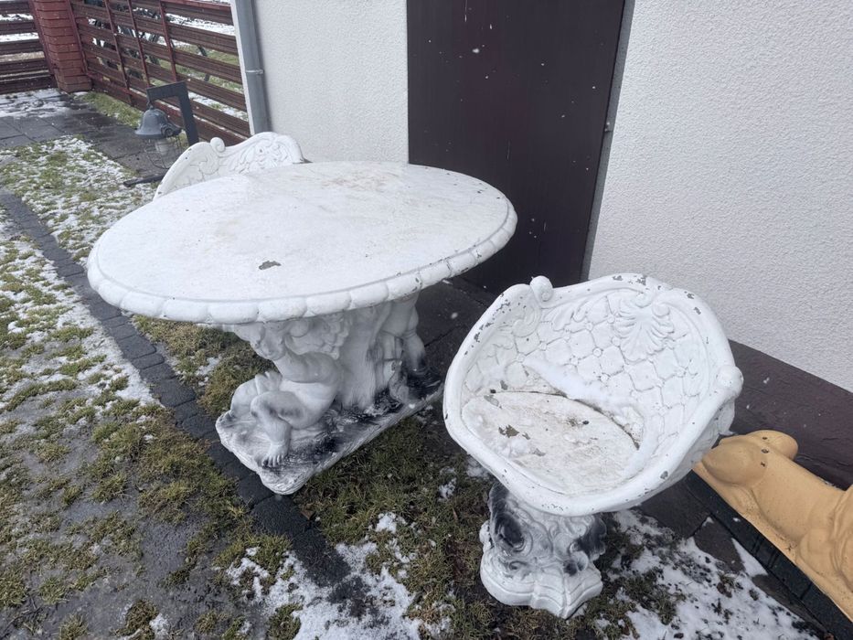 Zestaw ogrodowy betonowy