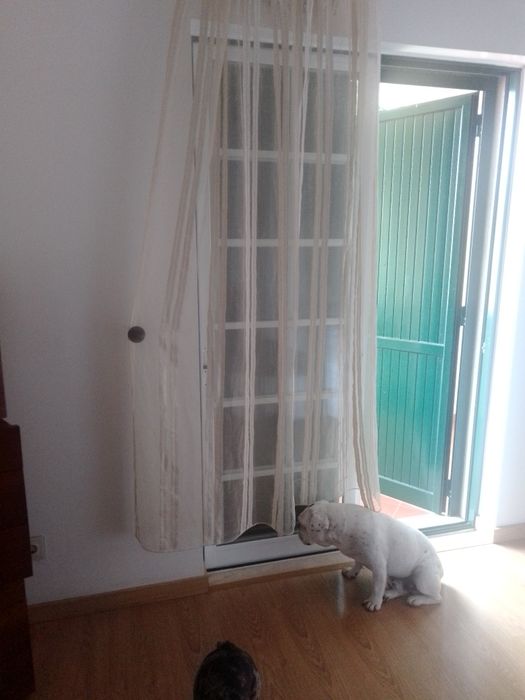 Cortinados cremes organza