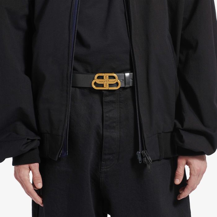 Ремень Баленсиага Золотой Balenciaga BB Belt Ancient Gold