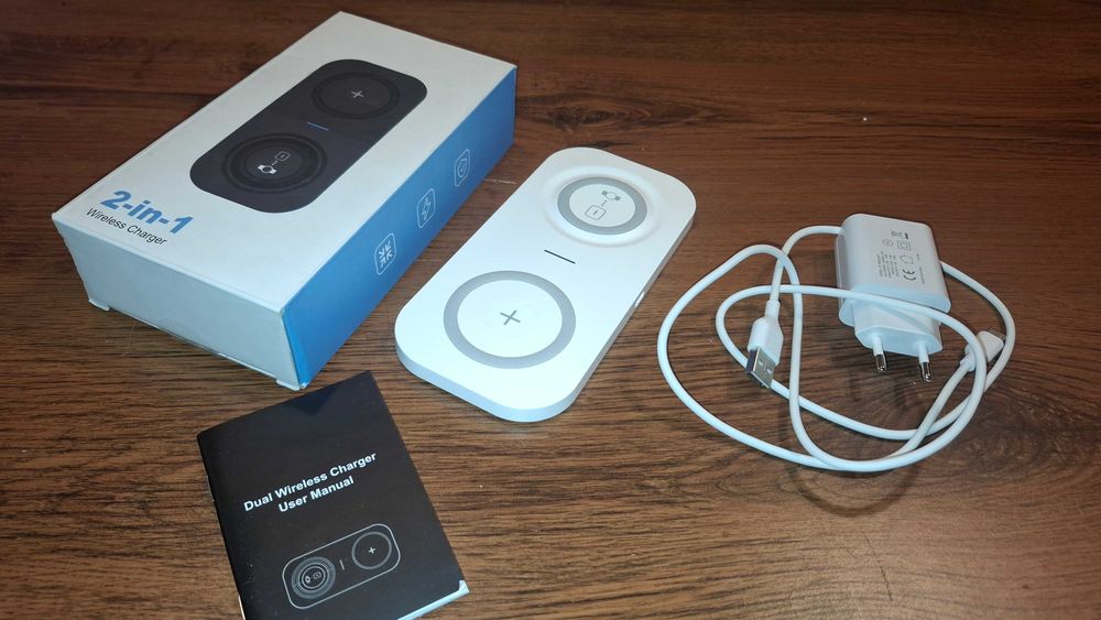 Ładowarka Bezprzewodowa 2 w 1 - Wireless Charger 2 in 1