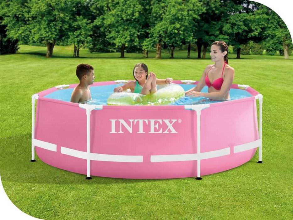 Детский каркасный бассейн Intex 28290 размер 244х76 см объем 2843 лит