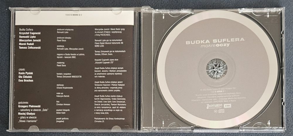 Budka Suflera Mokre Oczy CD