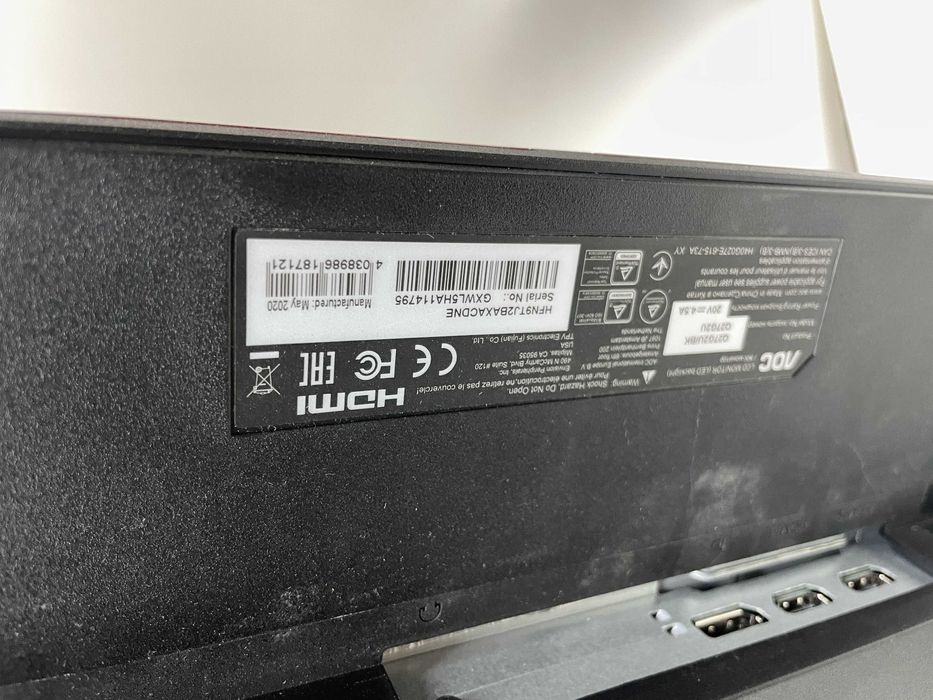 Монитор 27" AOC Q27G2U на запчасти(матрица 2560x1440 (2K QHD))