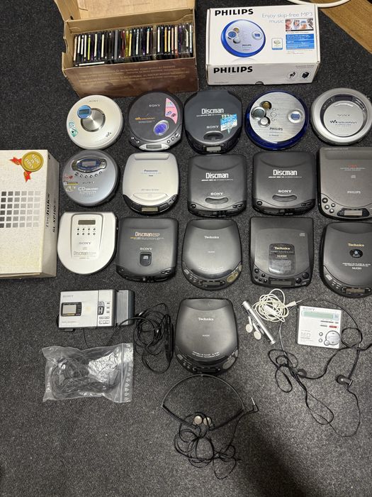 walkman minidisc cd sony technics philips sharp