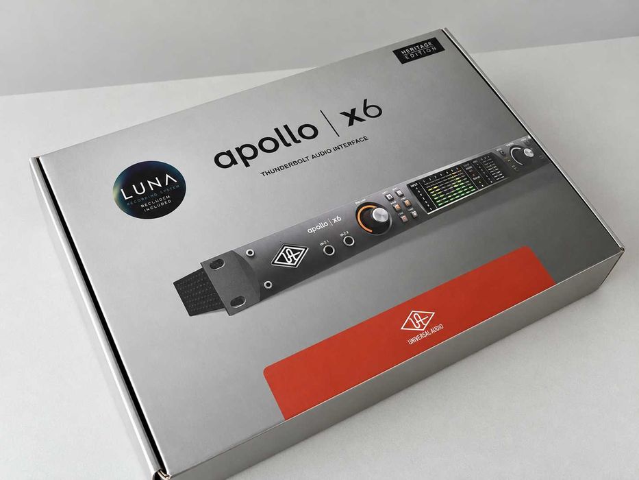 Universal Audio Apollo x6 — Interface de áudio com caixa original