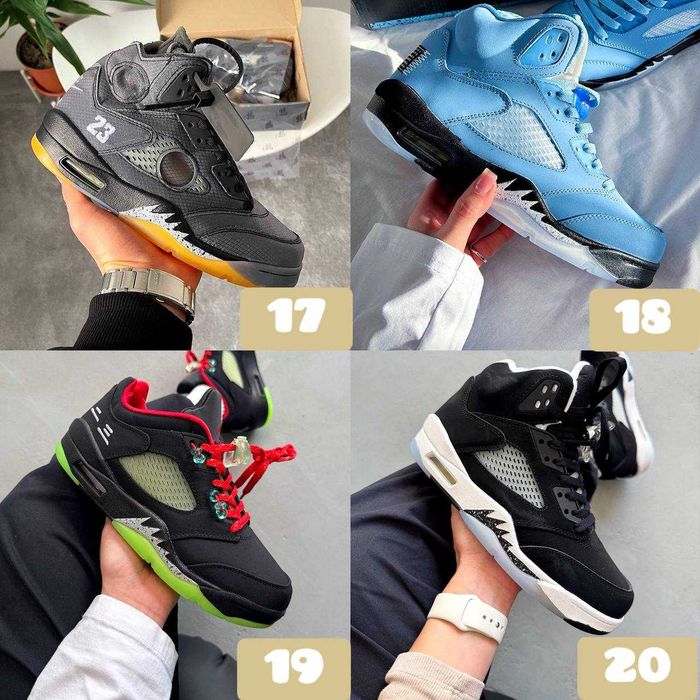 ‼️БЕЗ ПЕРЕДПЛАТИ Зручні Кросівки Air Jordan 5 / Jordan 6 | Унісекс | Розміри 36 - 47‼️