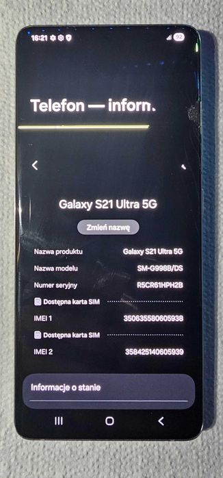 Samsung Galaxy S21 Ultra 5G - 12 GB / 256 GB (12/256)