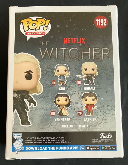 The Witcher Geralt 1192 Chase Funko Pop