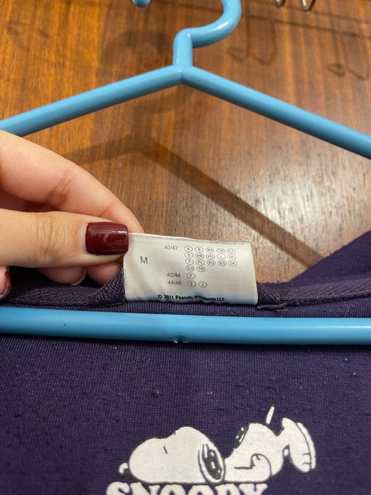 Roupão roxo do Snoopy