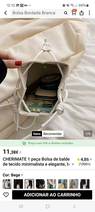 Mala branca SHEIN