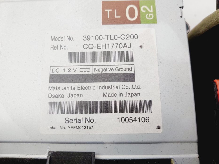 Sistema De Áudio Rádio Cd Honda Accord