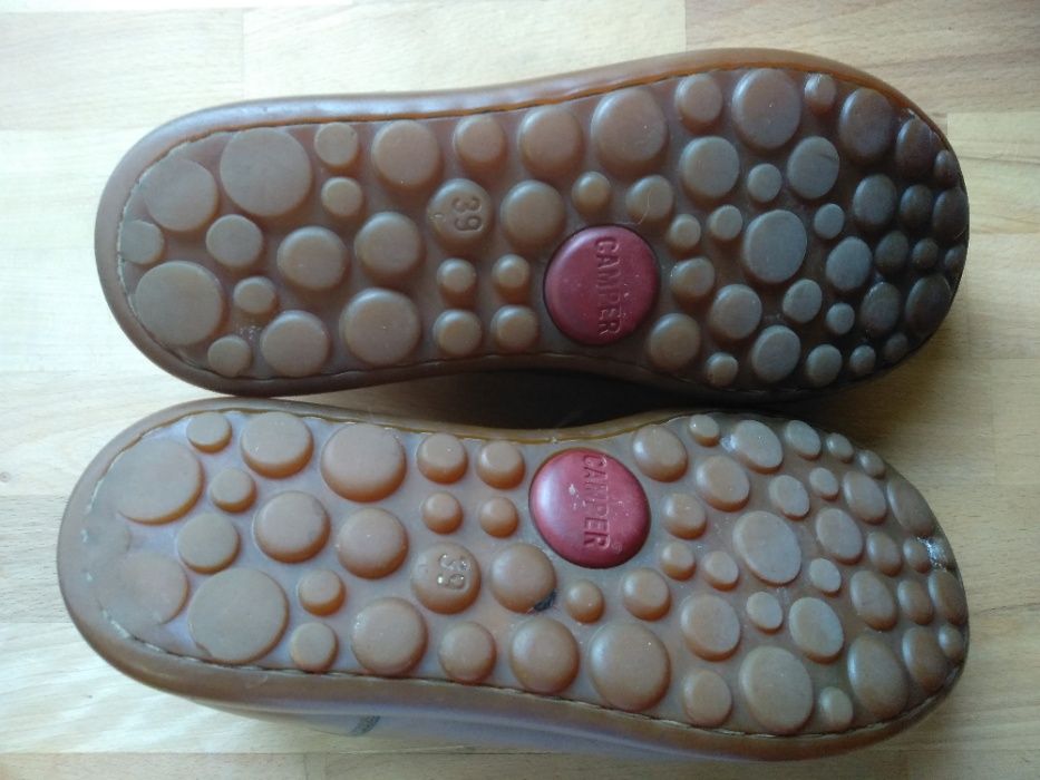 Camper | sapatos pele camel