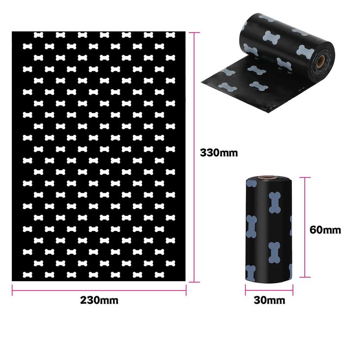 Пакети з ароматом лаванди для прибирання за тваринами 540 шт.