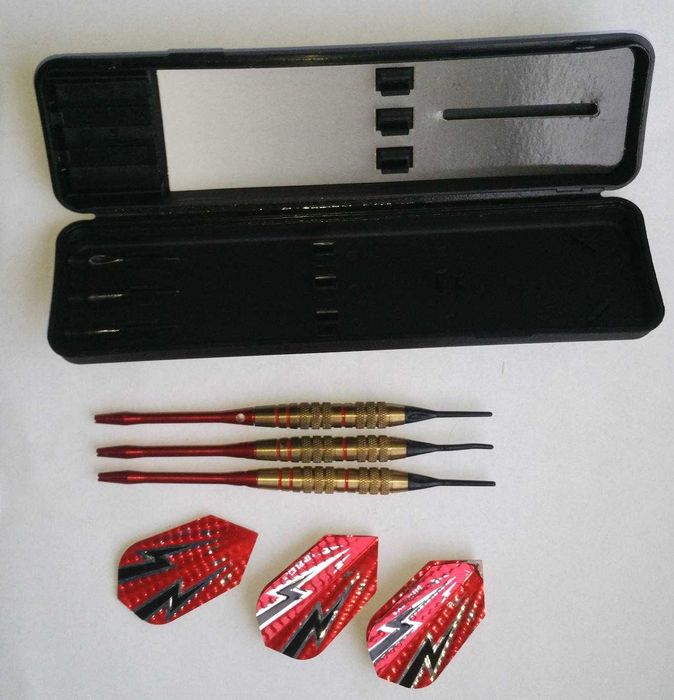 Rzutki Harrows darts 15g 3szt w etui, oryginał Made in England, tarcza