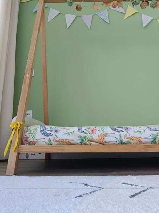 Cama tipi montesori com colchão