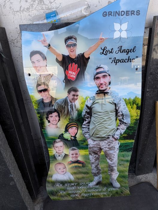 Фотоскло на пам'ятник ,Триплекс,фото у склі ,кольорове фото