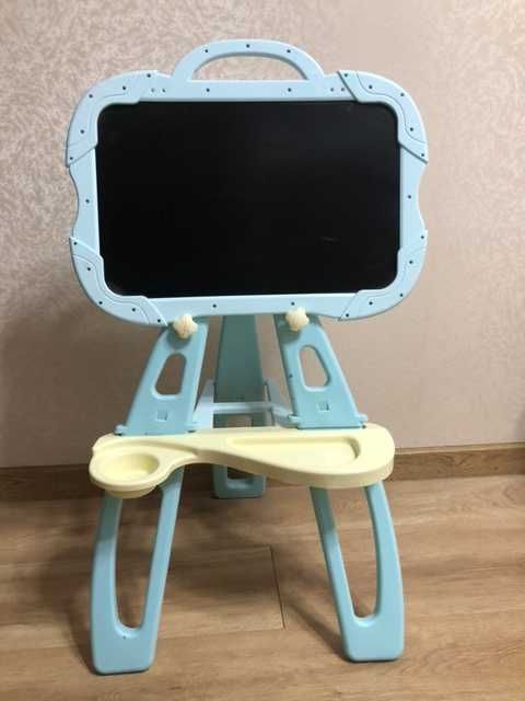 Дитячий мольберт двосторонній, дошка для фломастерів для крейди