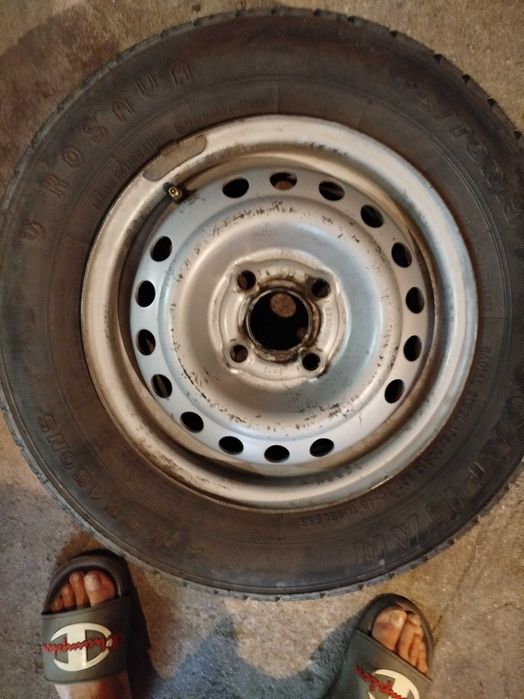 Шины лето Росава 175/70 R13, с дисками Ланос. 2+2 шт.