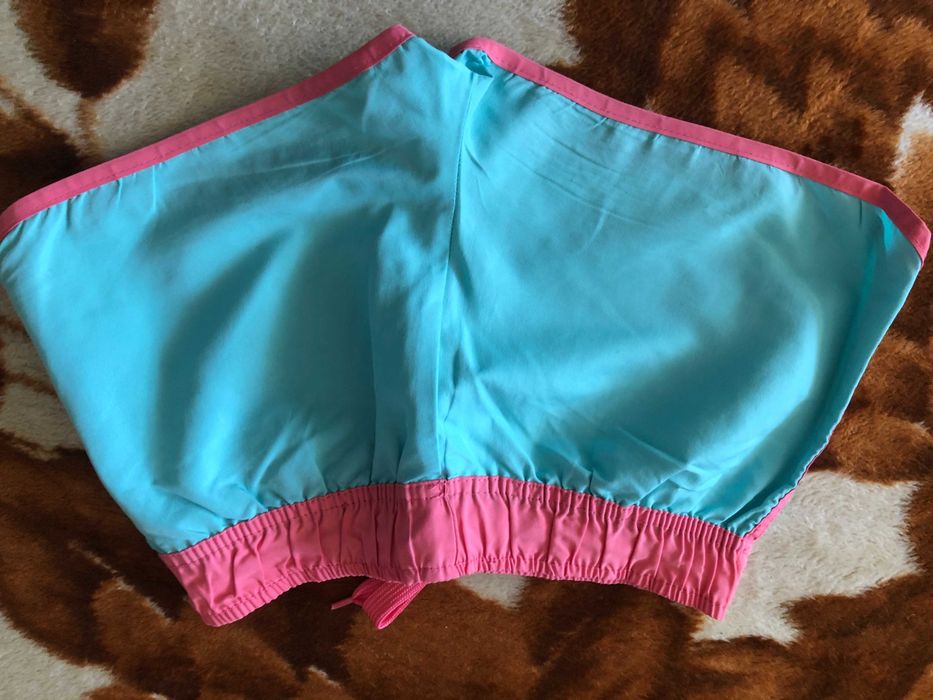 Turkusowe spodenki/szorty damskie (rozm. XS/S), jak nowe!