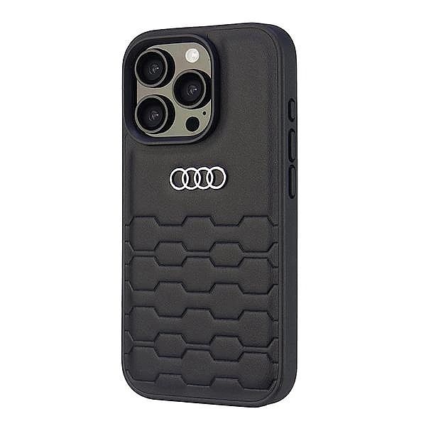 Etui Audi Synthetic Leather na iPhone 16 Pro 6.3" - czarne