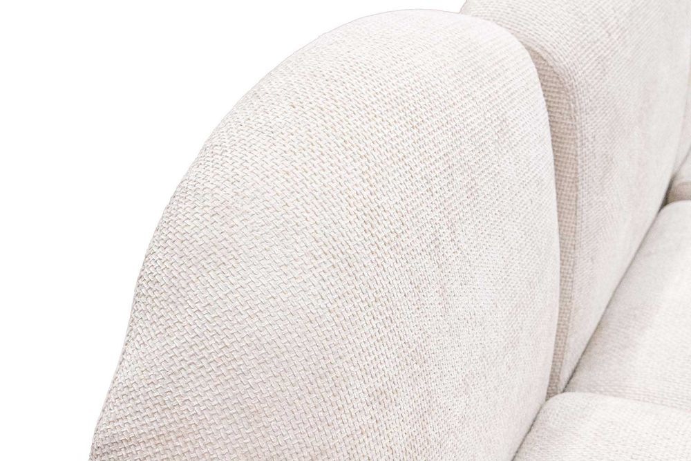 SOFÁ EM CHENILLE BEGE CULVER 300x90x88 cm