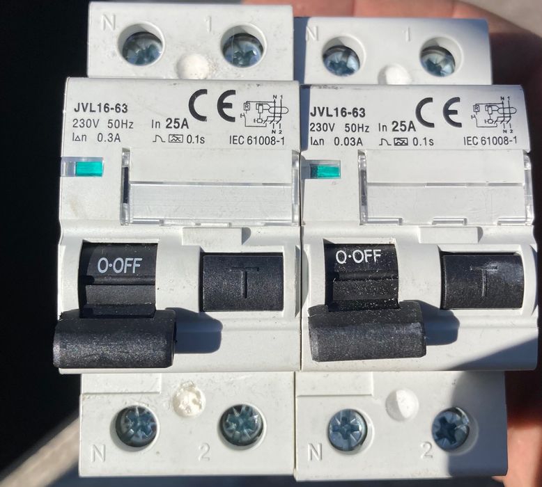 Interruptor Diferencial 25a/300mA - 25a/30mA